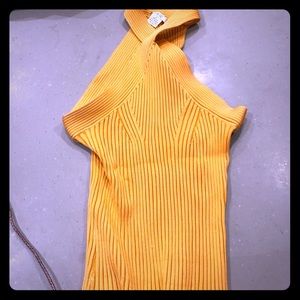 Cache ribbed stretch top